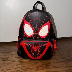 Loungefly Black and Red Spider Backpack